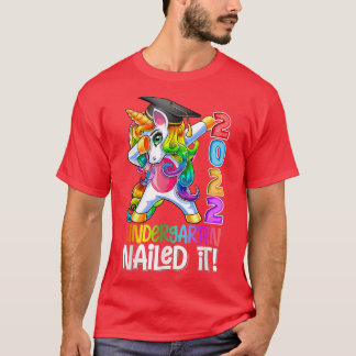 Kindergarten Nailed It Graduation Dabbing Unicorn  T-Shirt