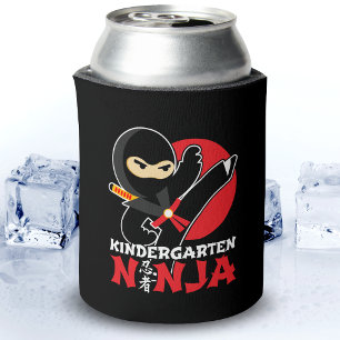 Kindergarten Ninja Kick First Day Back To School Can Cooler