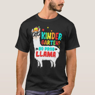 Kindergarten No Prob Llama Teacher Back To School T-Shirt
