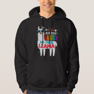 Kindergarten No Prob Llama Teacher Student Back To Hoodie