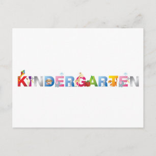 kindergarten postcard