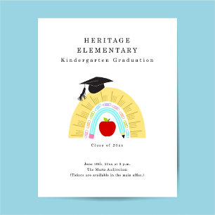 Kindergarten Pre-K Pre-School Graduation Flyer