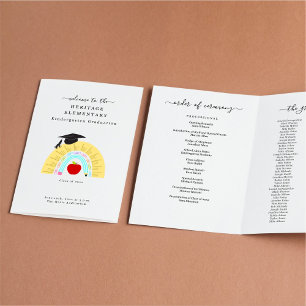 Kindergarten Preschool Graduation Program (2 col.) Flyer