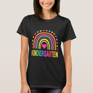 Kindergarten Rainbow Girls Boys Teacher Team Kinde T-Shirt