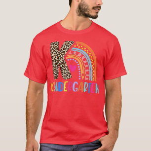 Kindergarten Rainbow Girls Boys Teacher Team Kinde T-Shirt