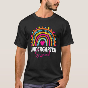 Kindergarten Rainbow Girls Boys Teacher Team Kinde T-Shirt