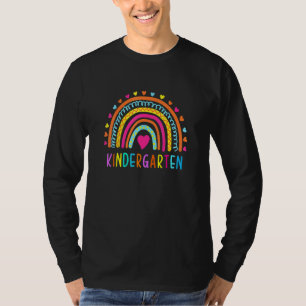 Kindergarten Rainbow Girls Kids Teacher Team Kinde T-Shirt