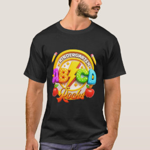 Kindergarten Rocks ABCD Back To School Funny Rock T-Shirt