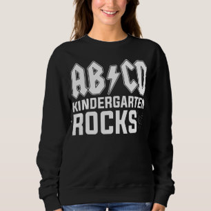 Kindergarten Rocks ABCD Teacher Kid Back To School Sweatshirt