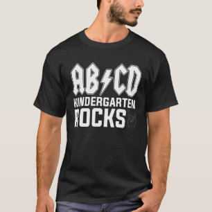 Kindergarten Rocks ABCD Teacher Kid Back To School T-Shirt