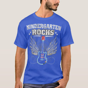 Kindergarten Rocks Funny Back To School Student Gu T-Shirt