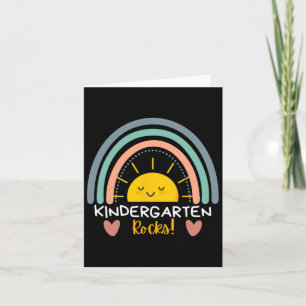 Kindergarten Rocks Kindergarten Teacher Team Back Card