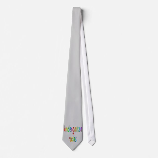 Kindergarten Rocks - Pencil Neck Tie (Front)