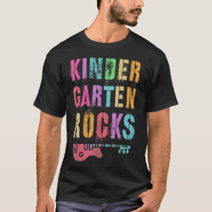Kindergarten Rocks Student Teacher Crew Rockstar K T-Shirt