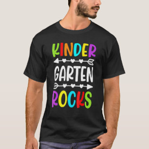 Kindergarten Rocks Student Teacher Crew Rockstar K T-Shirt
