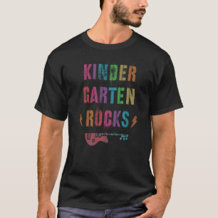 Kindergarten Rocks Student Teacher Squad Kinder Te T-Shirt