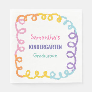 Kindergarten School Graduation Paper Napkin