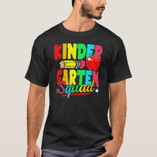 Kindergarten Squad Cute Back To School First Day O T-Shirt