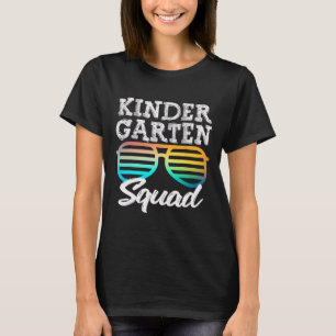 Kindergarten Squad Sungles Fun Kids Back To School T-Shirt