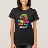 Kindergarten Squad Teacher School Rainbow Women Ki