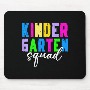 Kindergarten Squad Teacher Student First Day Back Mouse Pad