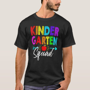 Kindergarten Squad Teacher Student Team Back To Sc T-Shirt