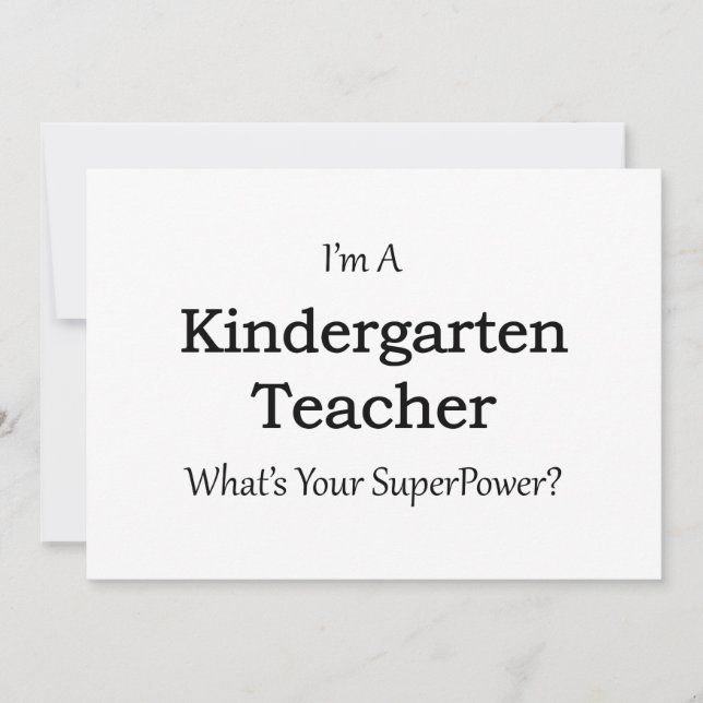 Kindergarten Teacher (Front)