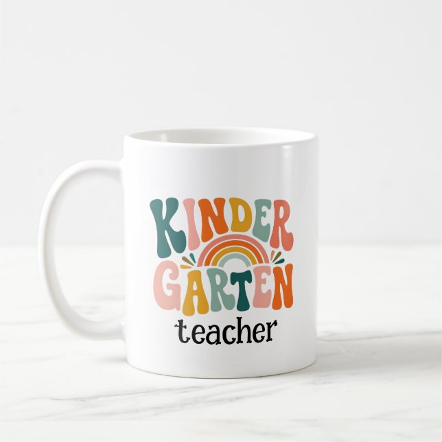 Kindergarten Teacher Appreciation Gift Coffee Mug (Left)