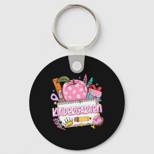 Kindergarten Teacher Back To School Apple Notebook Key Ring
