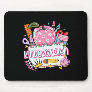 Kindergarten Teacher Back To School Apple Notebook Mouse Pad
