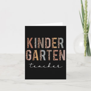 Kindergarten Teacher Ck To School Appreciation Leo Card