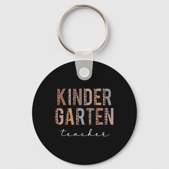 Kindergarten Teacher Ck To School Appreciation Leo Key Ring (Front)