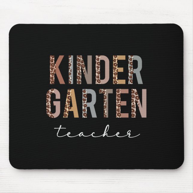 Kindergarten Teacher Ck To School Appreciation Leo Mouse Pad (Front)