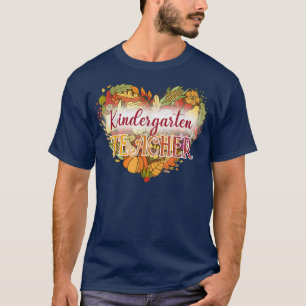 Kindergarten Teacher Colourful Fall Vibes Lover Au T-Shirt