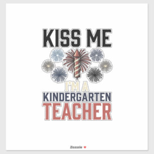 Kindergarten Teacher Fireworks Vintage Shirt Desig