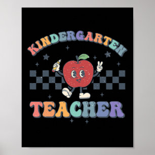 Kindergarten Teacher Groovy Ck To School Team Kg T Poster