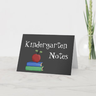 Kindergarten Teacher Note Cards