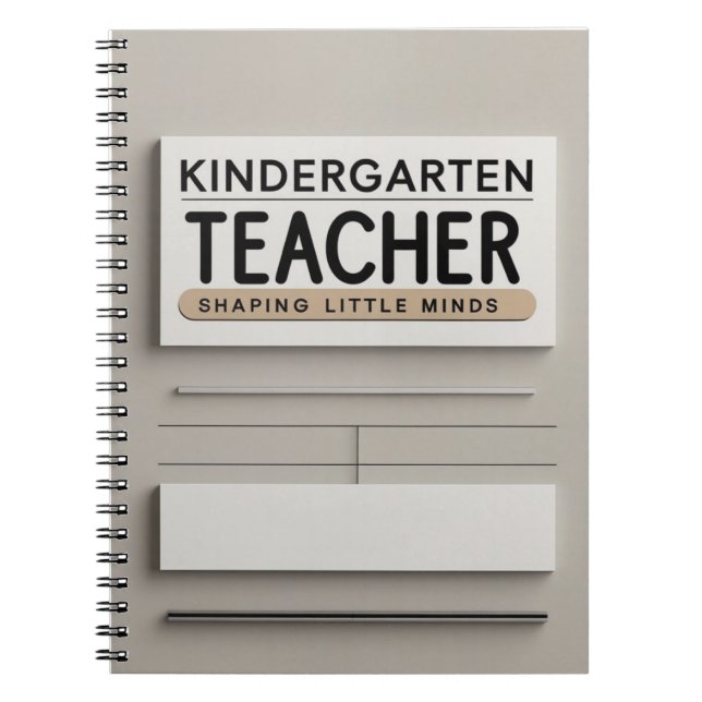 Kindergarten Teacher Notebook (Front)
