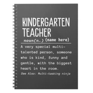Kindergarten teacher notebook