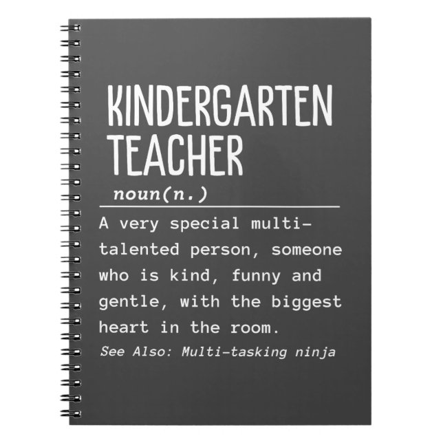 Kindergarten teacher notebook (Front)