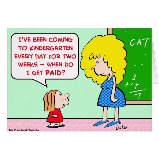 kindergarten teacher paid (Front Horizontal)