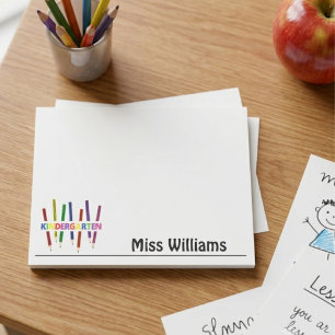 Kindergarten Teacher Post-it Notes