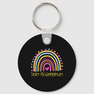 Kindergarten Teacher Rainbow  Key Ring
