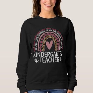 Kindergarten Teacher Rainbow Kindergarten Teaching Sweatshirt