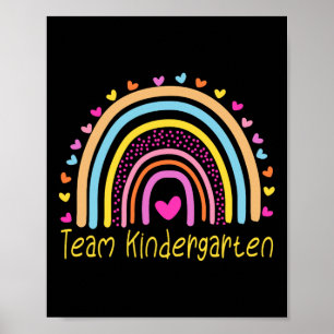 Kindergarten Teacher Rainbow  Poster