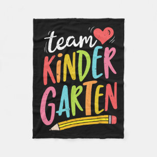 Kindergarten Teacher Student Fun Back To School Gi Fleece Blanket