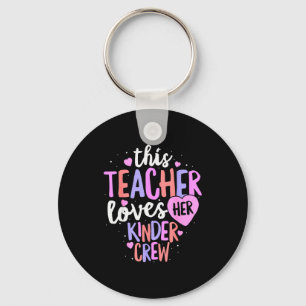 Kindergarten Teacher Valentines Day Love Heart Key Ring