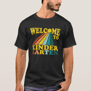 Kindergarten Teacher Welcome Back to School Retro  T-Shirt