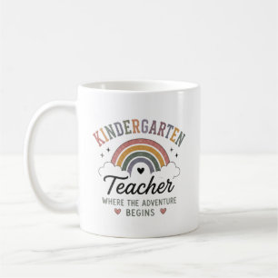 Kindergarten Teacher Where Adventure Begins Gift Coffee Mug
