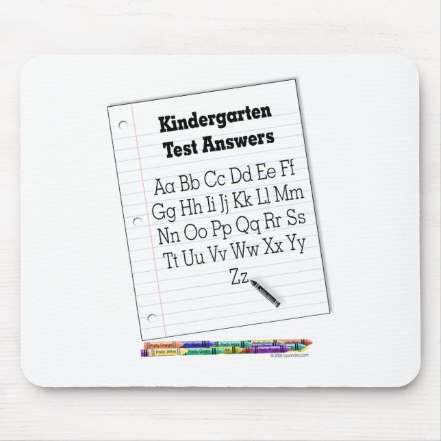 Kindergarten Test Mouse Pad (Front)